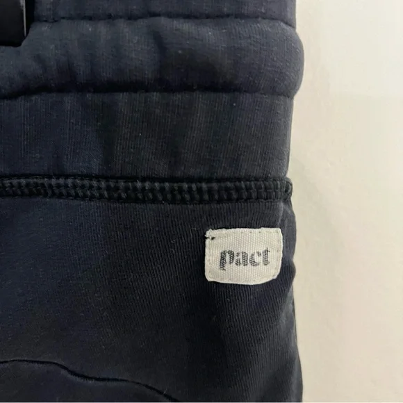 Pact Black Organic Cotton Joggers Sweatpants Women's Size XL Casual Sustainable - Picture 7 of 8